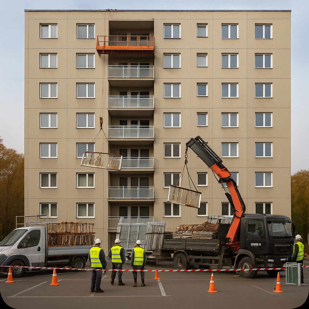 Erkély felújítás – üvegkorlát Budapesten