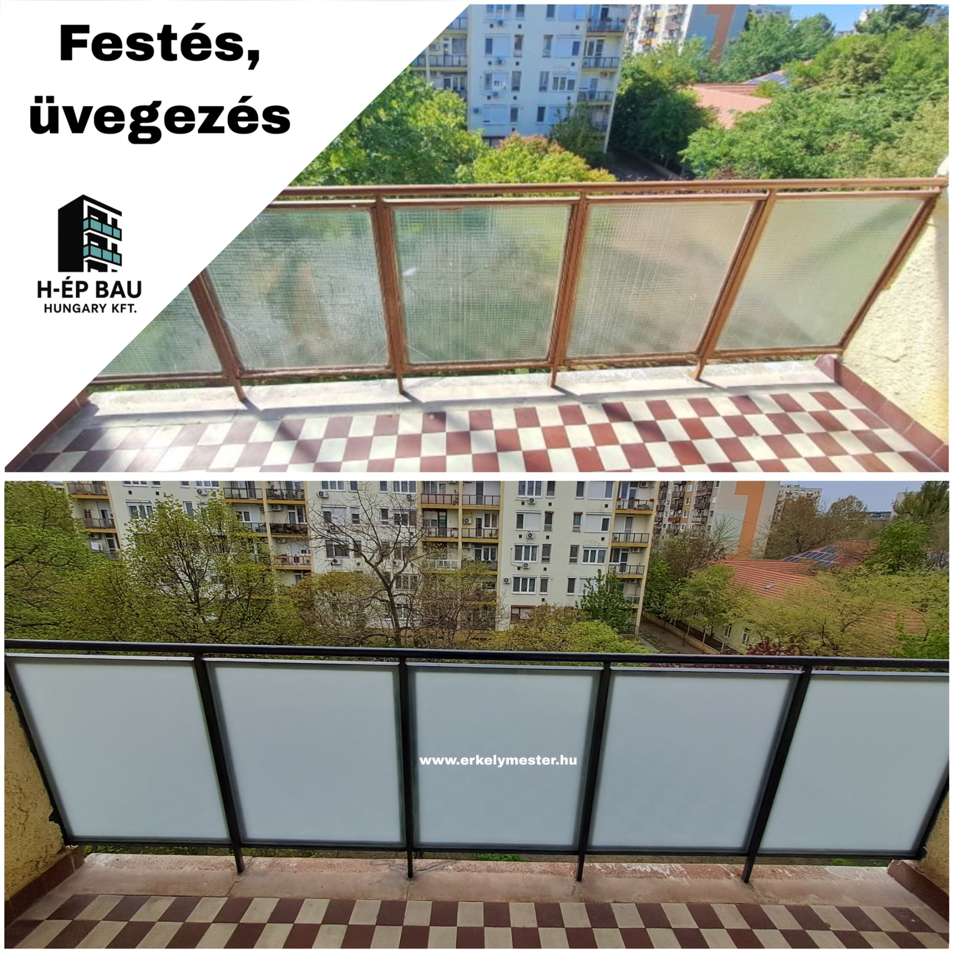 Korlát felújítása Budapest XIII.kerület